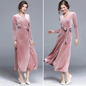 LakLook ~ Velvet Wrap Dress